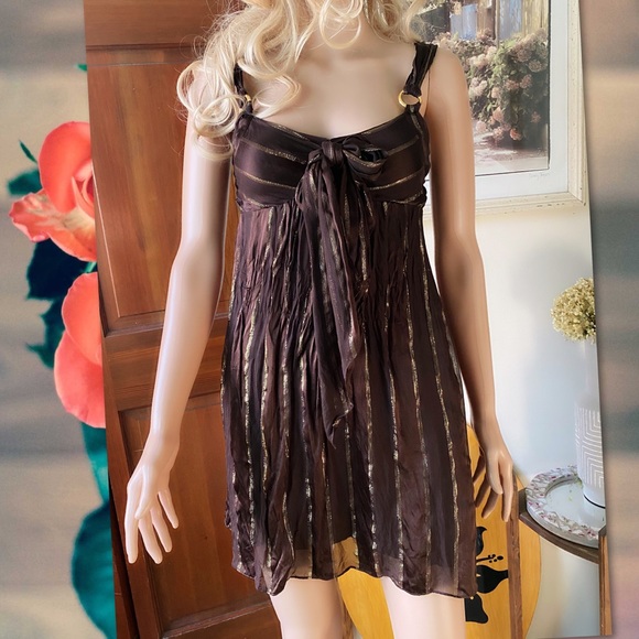 Arden B Dresses & Skirts - SILK SPECIAL OCCASION DRESS CRISS CROSS CUT OUT XS